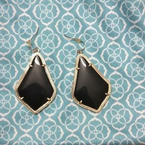 Black Kendra Scott statement earrings